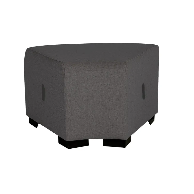 Pouf Angulaire Hizia - Gris Anthracite