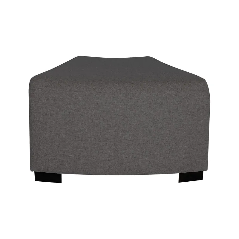 Pouf Angulaire Hizia - Gris Anthracite