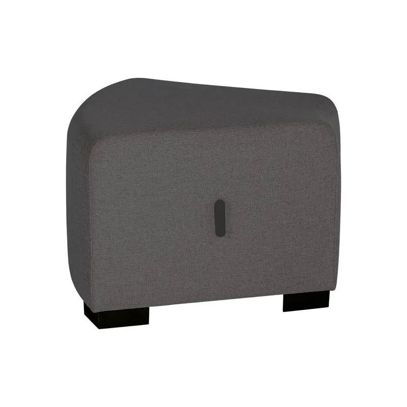Pouf Angulaire Hizia - Gris Anthracite