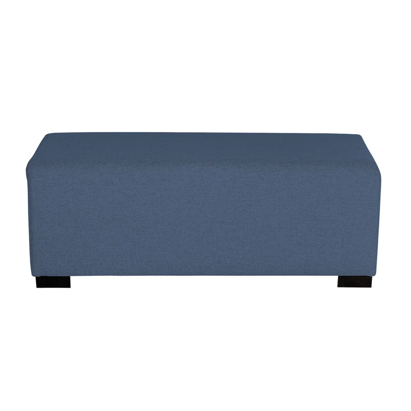Pouf 2 Places Hizia - Bleu Denim