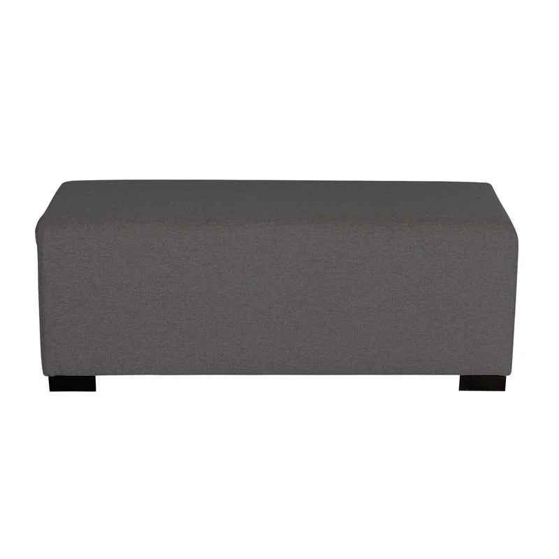 Pouf 2 Places Hizia - Gris Anthracite