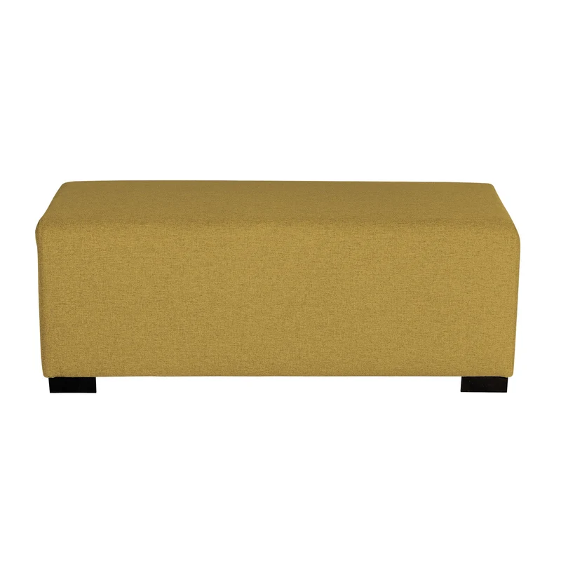 Pouf 2 Places Hizia - Jaune Safran