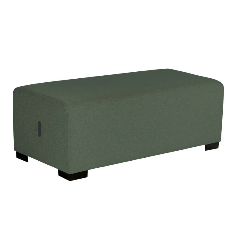 Pouf 2 Places Hizia - Vert Forêt