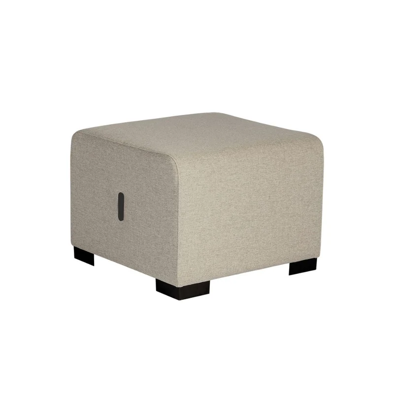 Pouf 1 Place Hizia - Beige Sahara