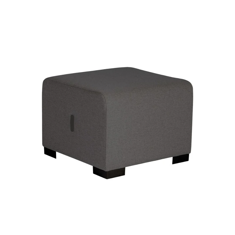 Pouf 1 Place Hizia - Gris Anthracite