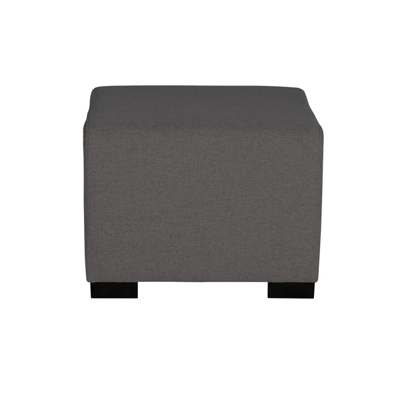 Pouf 1 Place Hizia - Gris Anthracite