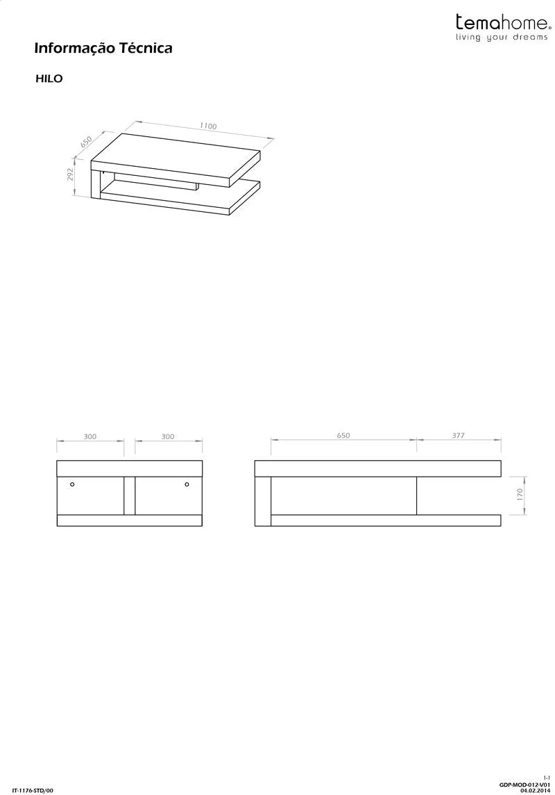 Tema Home Table Basse - Detroit
