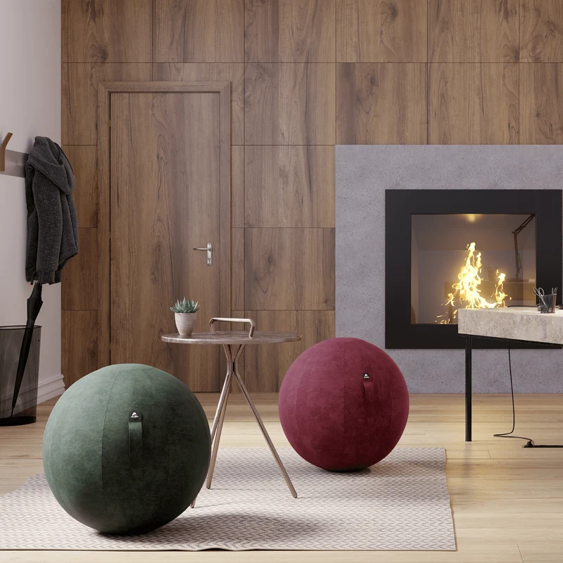 Swiss Ball Velours Vert