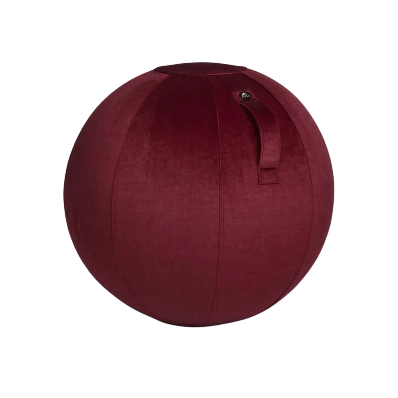 Swiss Ball Velours Rouge