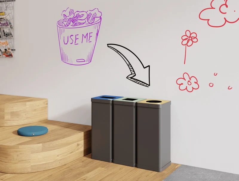 Poubelle de Tri Sélectif pour Plastiques