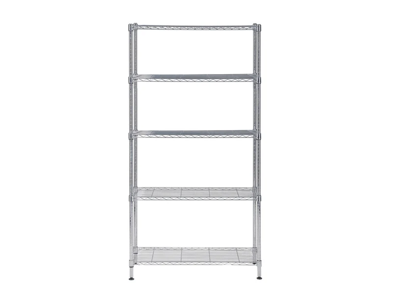 Étagère 5 Tablettes Métal chromé 90 cm