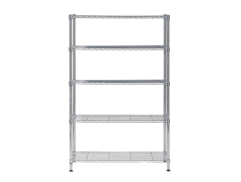 Étagère 5 Tablettes Métal chromé 120 cm