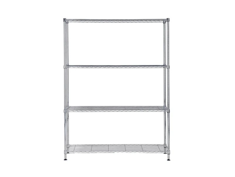 Étagère 4 Tablettes Métal chromé 120 cm