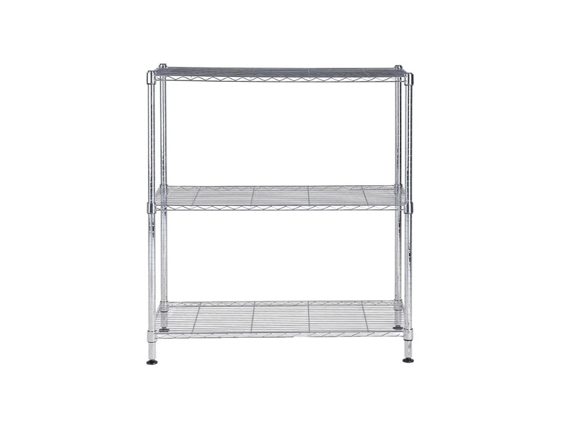 Étagère 3 Tablettes Métal chromé 90 cm