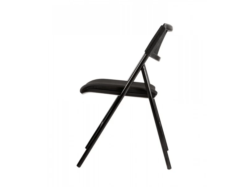 Lot de 2 Chaises Pliantes Confortables - Noires
