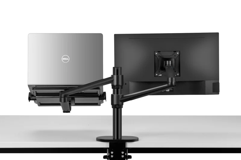 Bras Articulé Écran et Ordinateur Portable - Noir