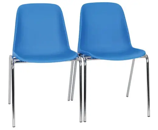 Chaises coque plastique pour visiteur