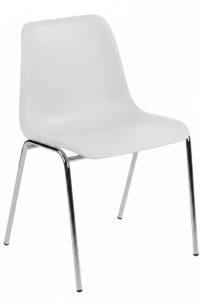 Chaises coque plastique pour visiteur