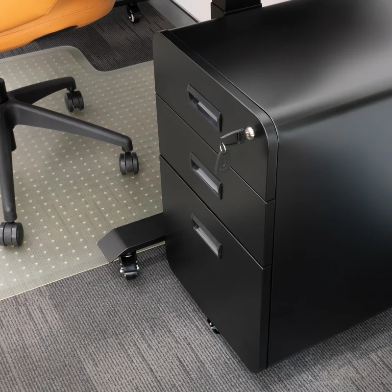 Desky 3 Drawer Mobile Filing Cabinet