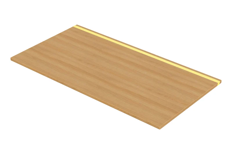 Oak desk with epoxy LED light