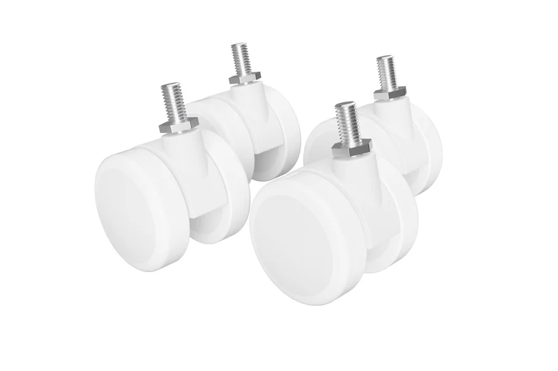 Castors with brakes