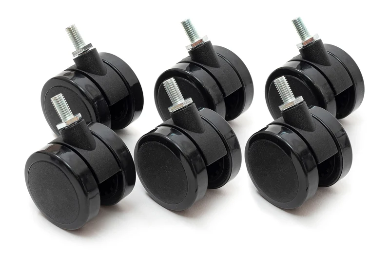 Castors with brakes