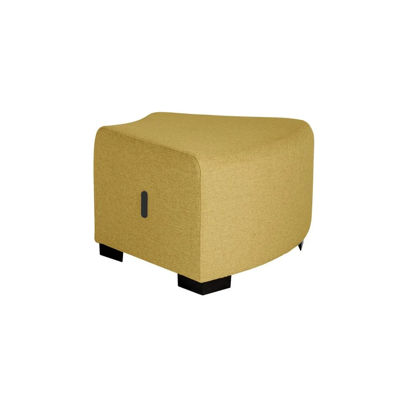 Pouf Angulaire Hizia - Jaune Safran