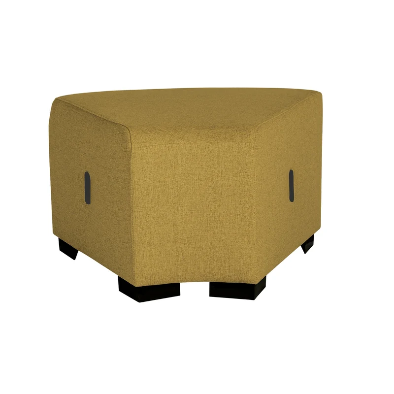 Pouf Angulaire Hizia - Jaune Safran