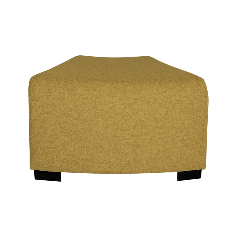 Pouf Angulaire Hizia - Jaune Safran