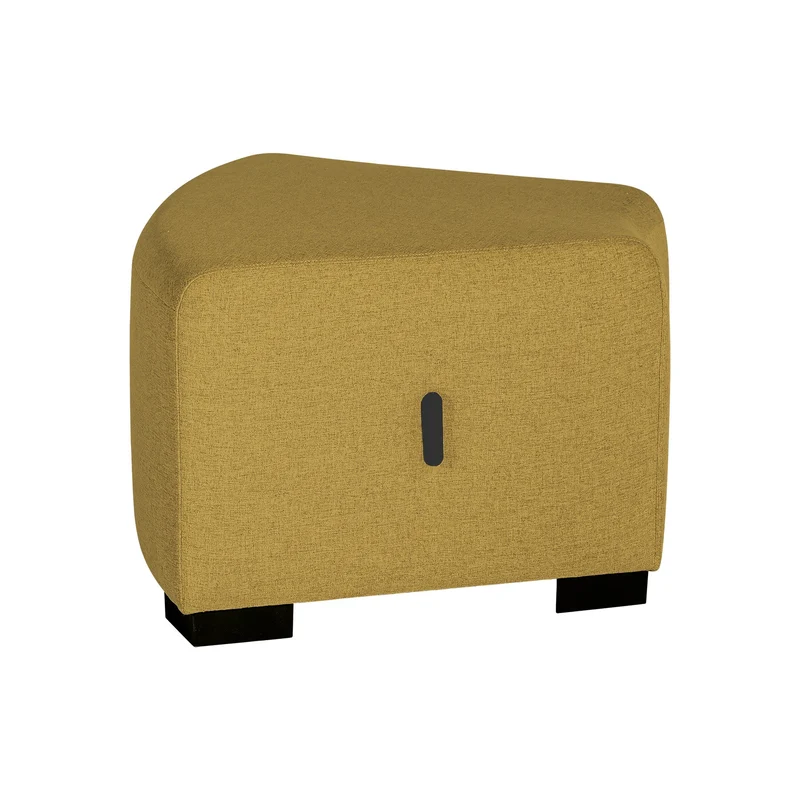 Pouf Angulaire Hizia - Jaune Safran