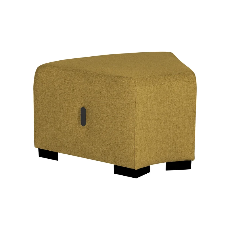 Pouf Angulaire Hizia - Jaune Safran