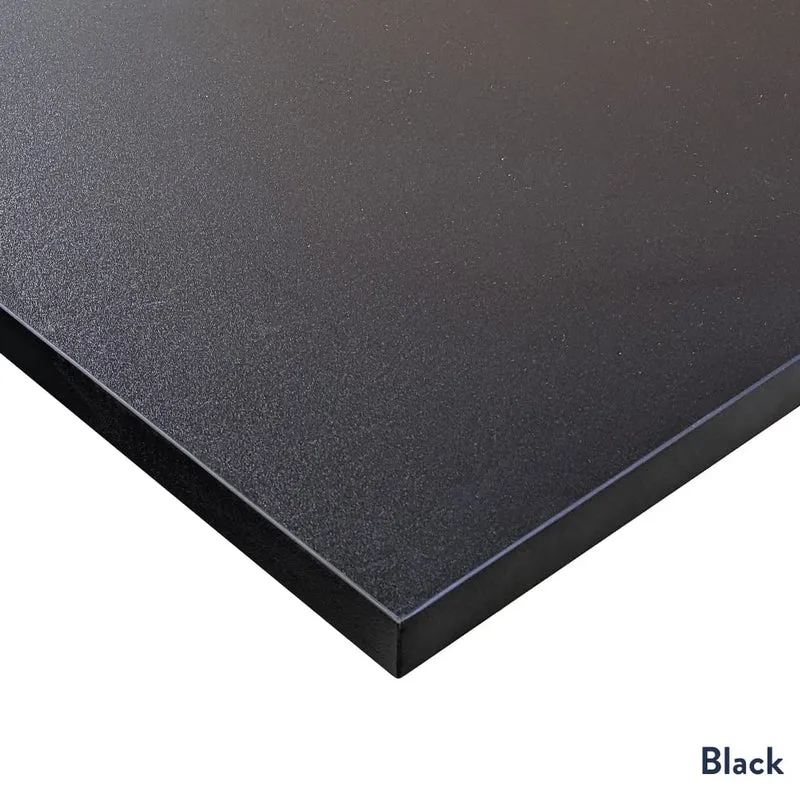 Desky Zero Scalloped Laminate Office Desk