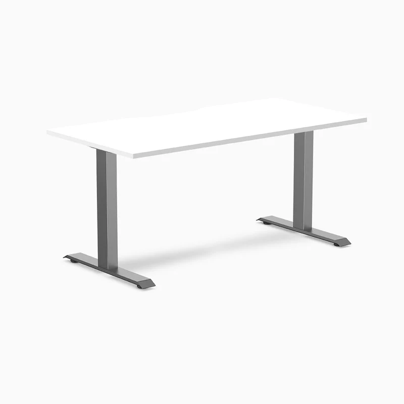 Desky Zero Scalloped Laminate Office Desk