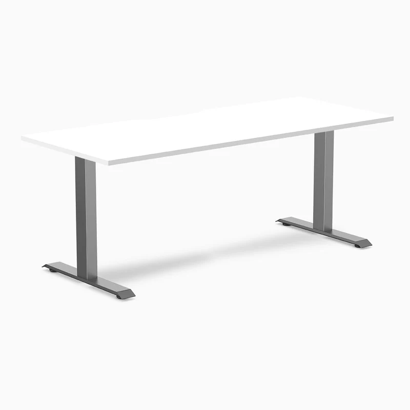 Desky Zero Scalloped Laminate Office Desk