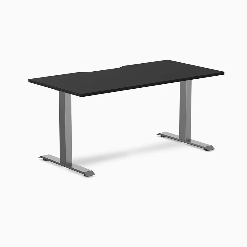 Desky Zero Scalloped Laminate Office Desk