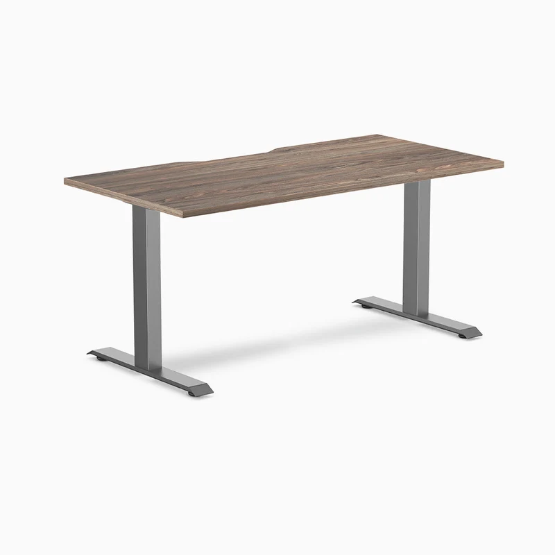 Desky Zero Scalloped Laminate Office Desk
