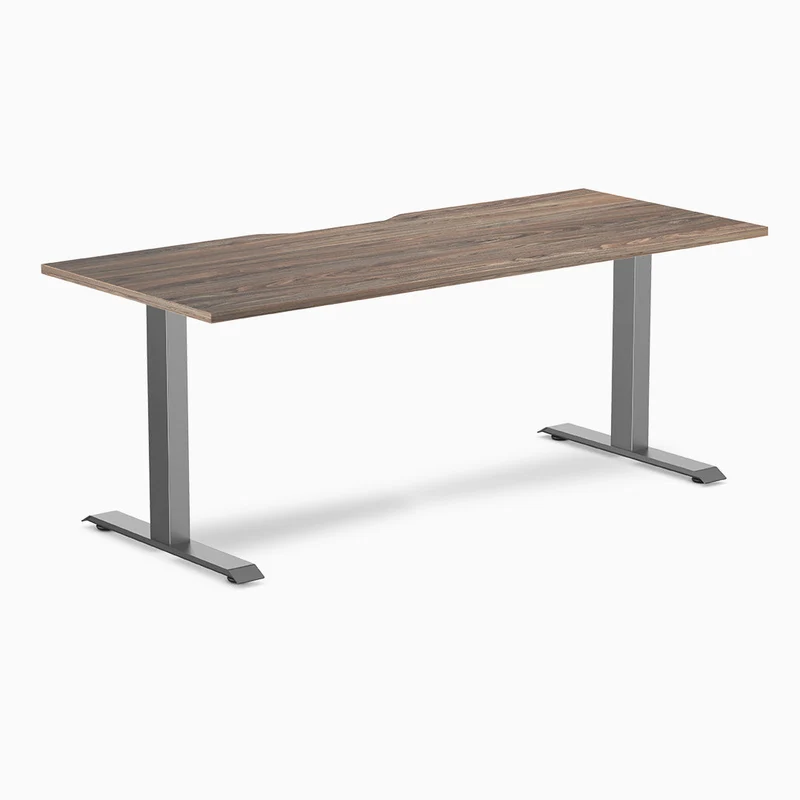 Desky Zero Scalloped Laminate Office Desk
