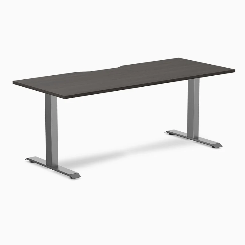 Desky Zero Scalloped Laminate Office Desk