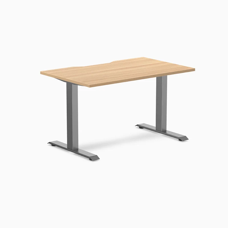 Desky Zero Scalloped Laminate Office Desk