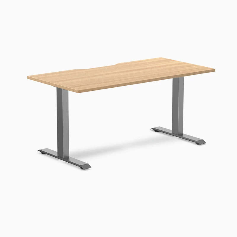 Desky Zero Scalloped Laminate Office Desk