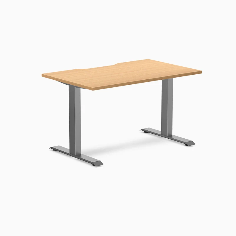 Desky Zero Scalloped Laminate Office Desk