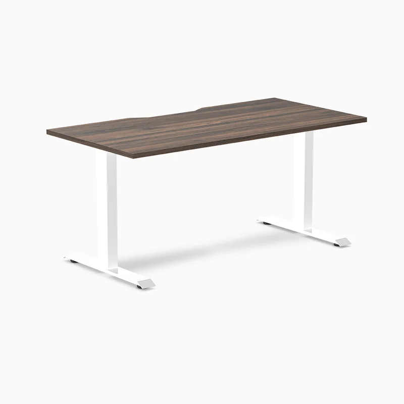 Desky Zero Scalloped Laminate Office Desk