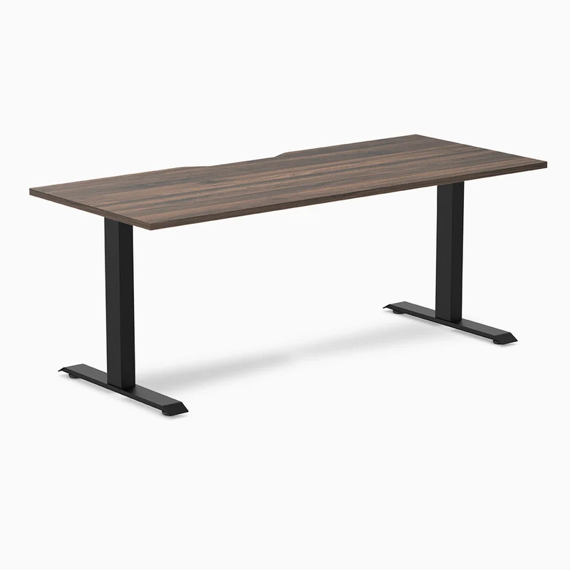 Desky Zero Scalloped Laminate Office Desk
