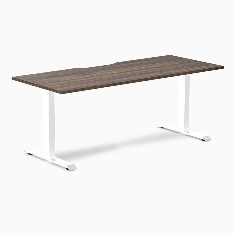 Desky Zero Scalloped Laminate Office Desk
