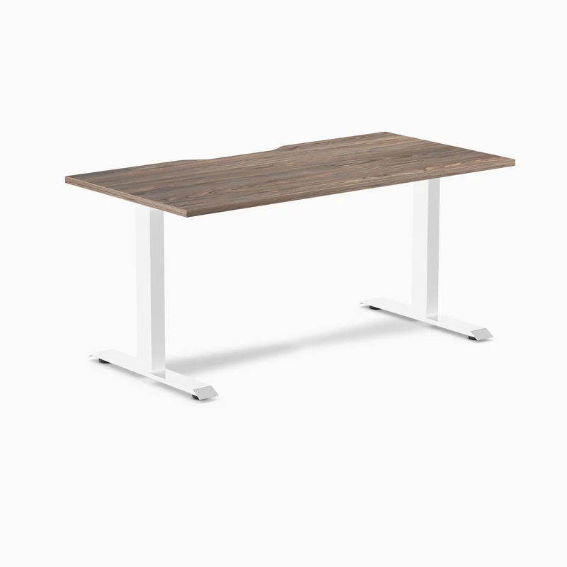 Desky Zero Scalloped Laminate Office Desk