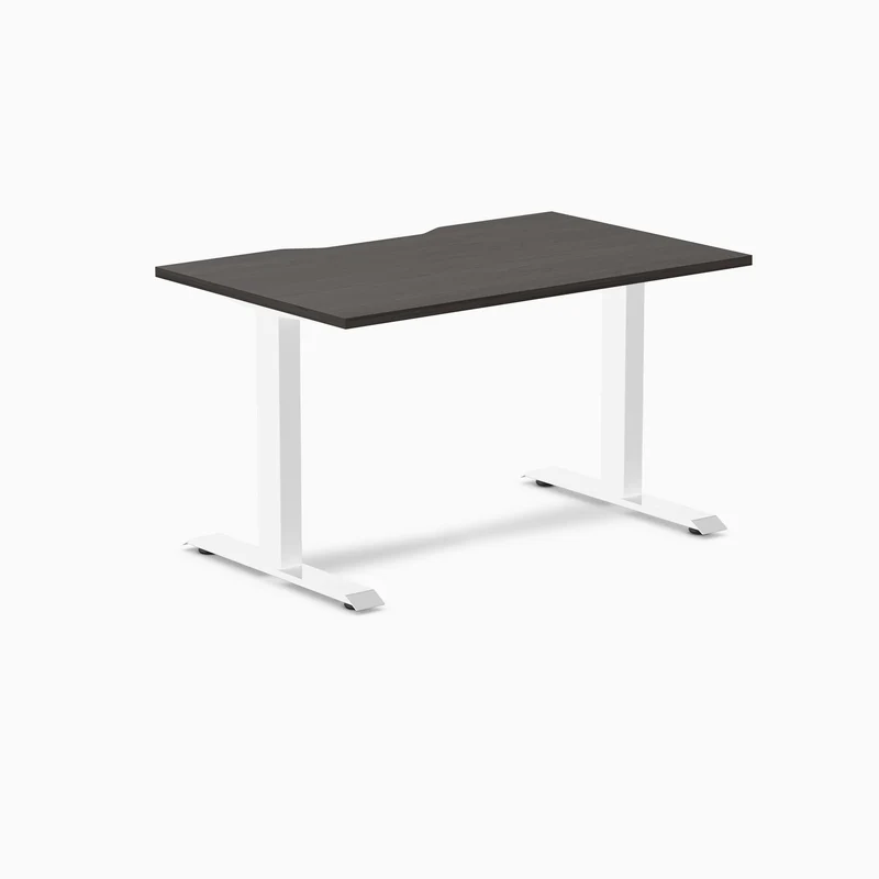 Desky Zero Scalloped Laminate Office Desk