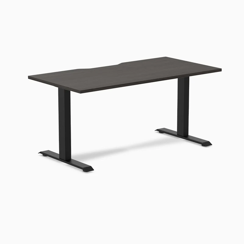 Desky Zero Scalloped Laminate Office Desk
