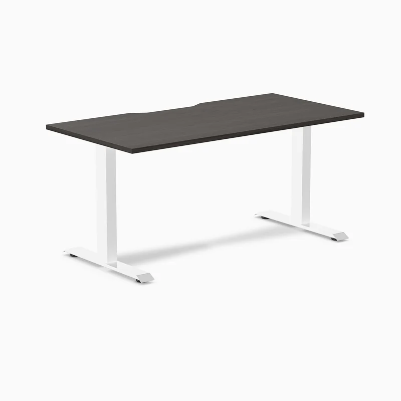 Desky Zero Scalloped Laminate Office Desk