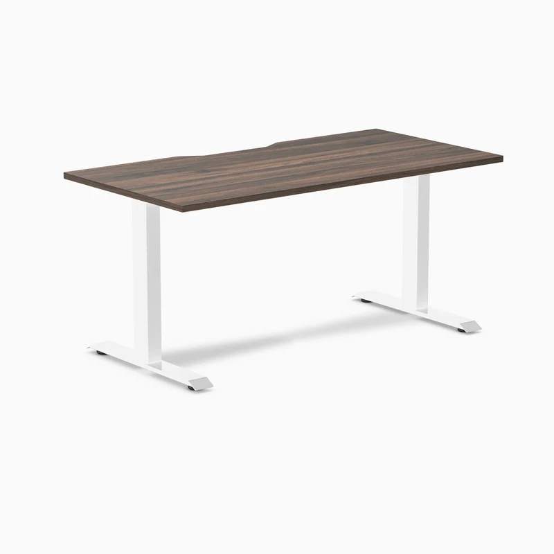 Desky Zero Scalloped Laminate Office Desk
