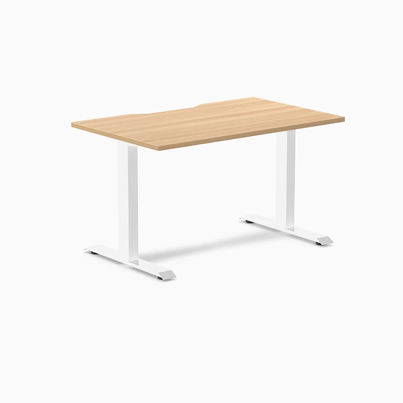 Desky Zero Scalloped Laminate Office Desk